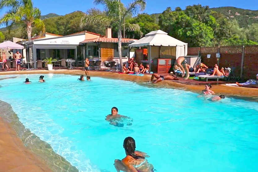 Swimming Pool at Campsite Colomba, Corsica